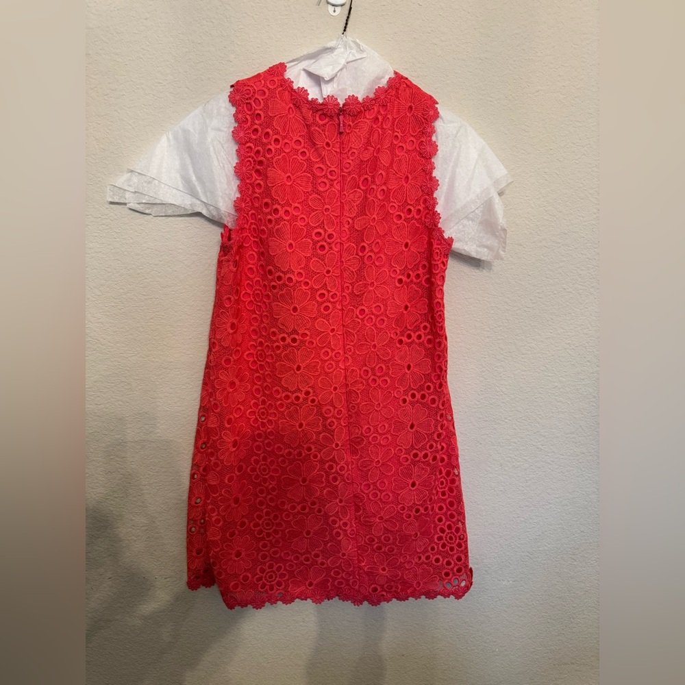 Kate Spade Vibrant Tangerine Lace Dress - Picture 2 of 4